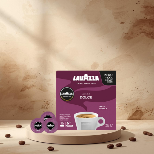 256 capsules café A Modo Mio Lungo Dolce - LAVAZZA