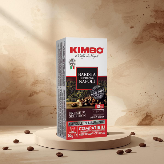 10 capsules compatibles Nespresso* Original Espresso Barista Napoli - KIMBO