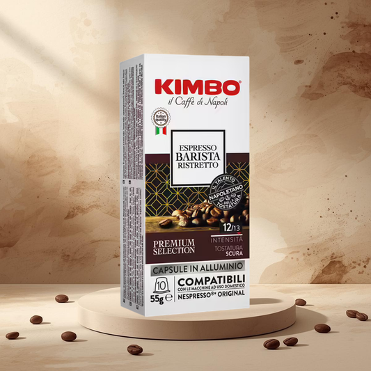 10 capsules compatibles Nespresso* Original Espresso barista ristretto - KIMBO