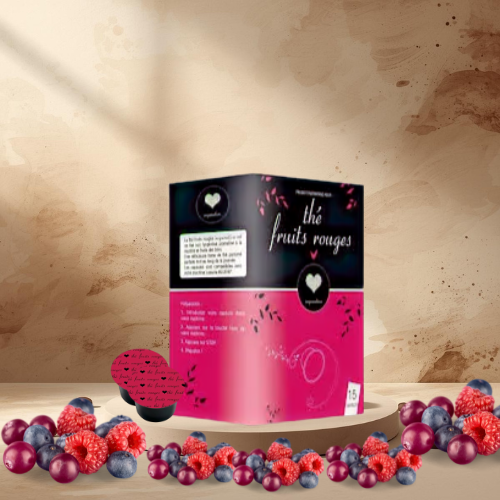 15 Capsules Lavazza Blue Compatible Inspiration Thé Fruits Rouges