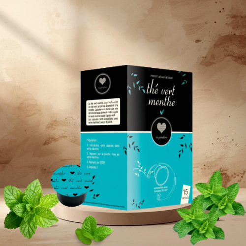 15 Capsules Lavazza Blue Compatible Inspiration Thé Vert Menthe
