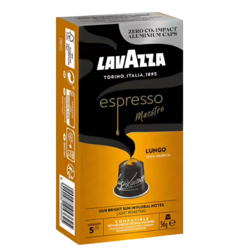 100 capsules compatibles Nespresso* Original Maestro Lungo - LAVAZZA