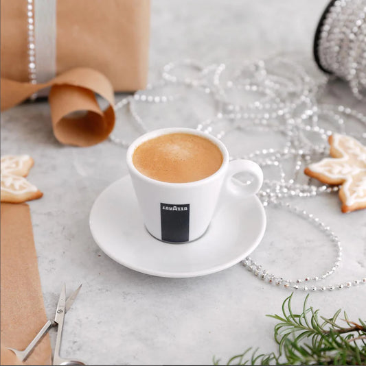 6 Tasses et sous-tasses lungo Porcelaine 110ml - Lavazza