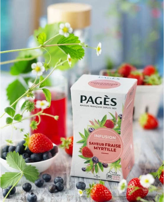Infusion Saveur Fraise Myrtille-PAGÈS