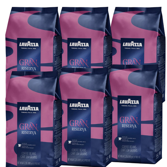 6 x 1 kg Café en grain Gran Riserva - LAVAZZA