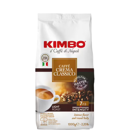 1 kg Café en grain Crema Classico - KIMBO
