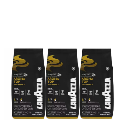 3 x1 kg Café en grain Aroma Top - LAVAZZA