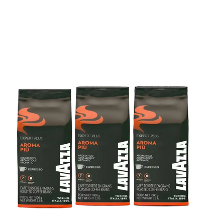 3 x1 kg Café en grain Aroma Piu - LAVAZZA
