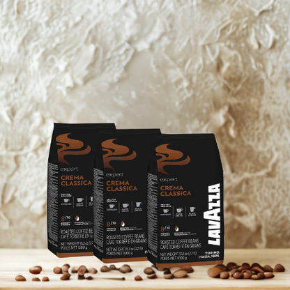 3 x 1 kg Café en grain Crema Classica - LAVAZZA