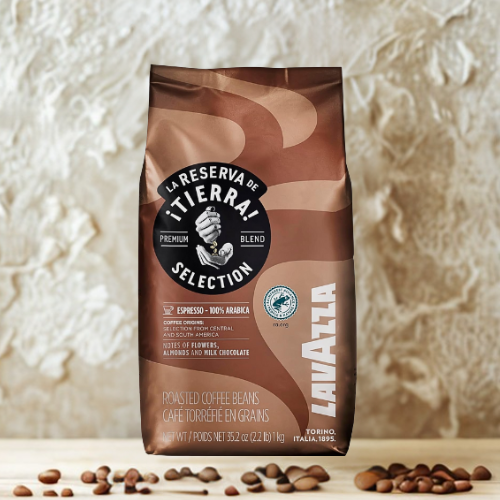 1 kg Café en grain Tierra Sélection - LAVAZZA