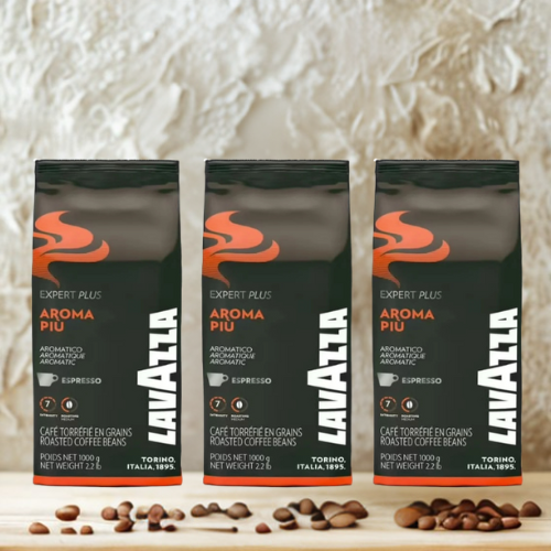 3 x1 kg Café en grain Aroma Piu - LAVAZZA
