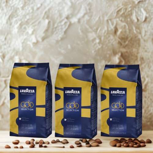 3 x 1 kg Café en grain GOLD SELECTION  - LAVAZZA