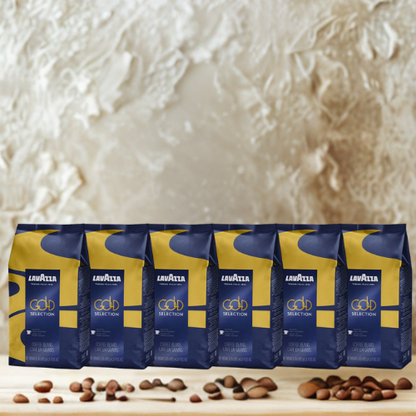 6 x 1 kg Café en grain GOLD SELECTION  - LAVAZZA