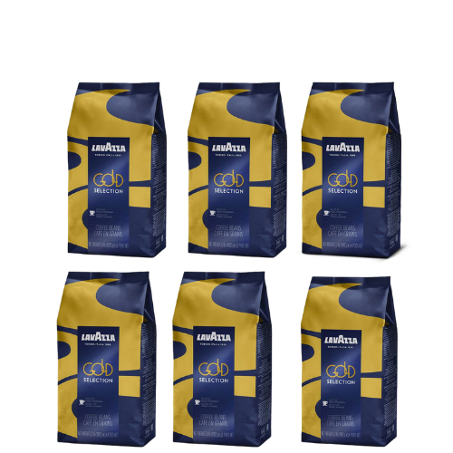 6 x 1 kg Café en grain GOLD SELECTION  - LAVAZZA