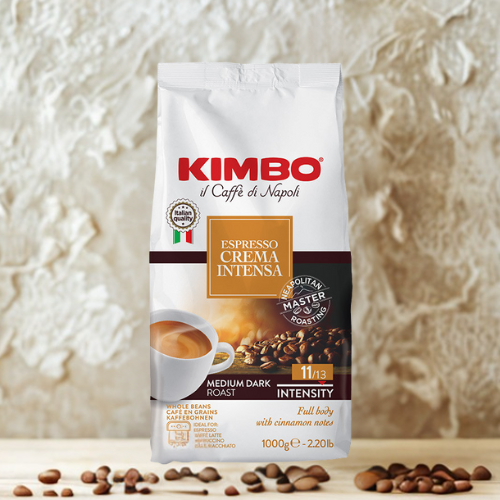 1 kg Café en grain Crema Intensa - KIMBO