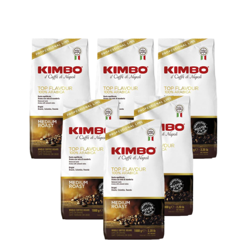 6 x 1 kg Café en grain Top Flavour - KIMBO