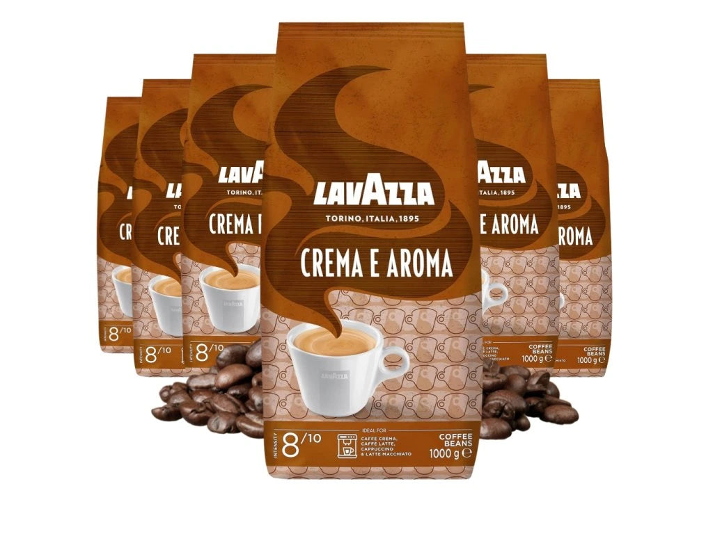 6 x 1 kg Café en grain CREMA E AROMA Espresso - LAVAZZA
