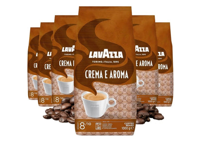 6 x 1 kg Café en grain CREMA E AROMA Espresso - LAVAZZA