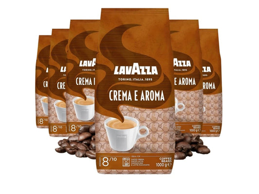 6 x 1 kg Café en grain CREMA E AROMA Espresso - LAVAZZA