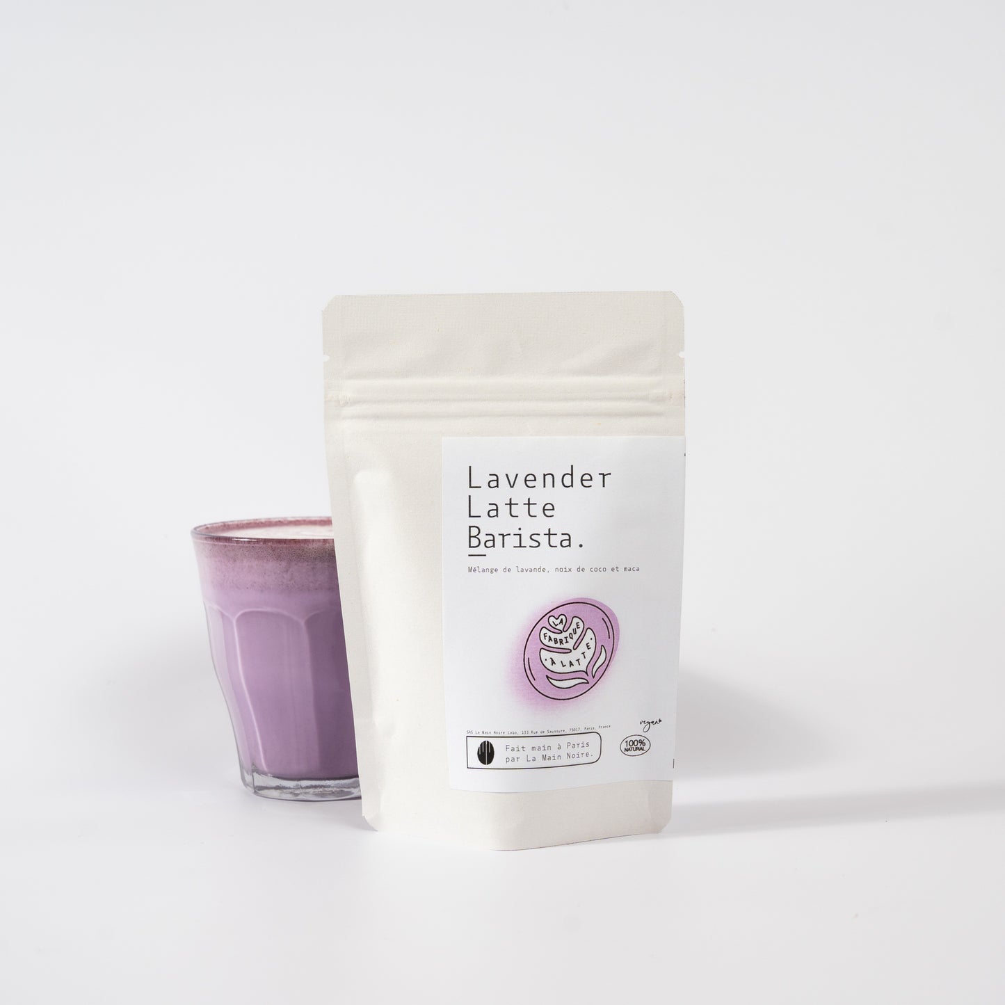 Purple latte barista Ube - Sachet 100 g - LA MAIN NOIRE