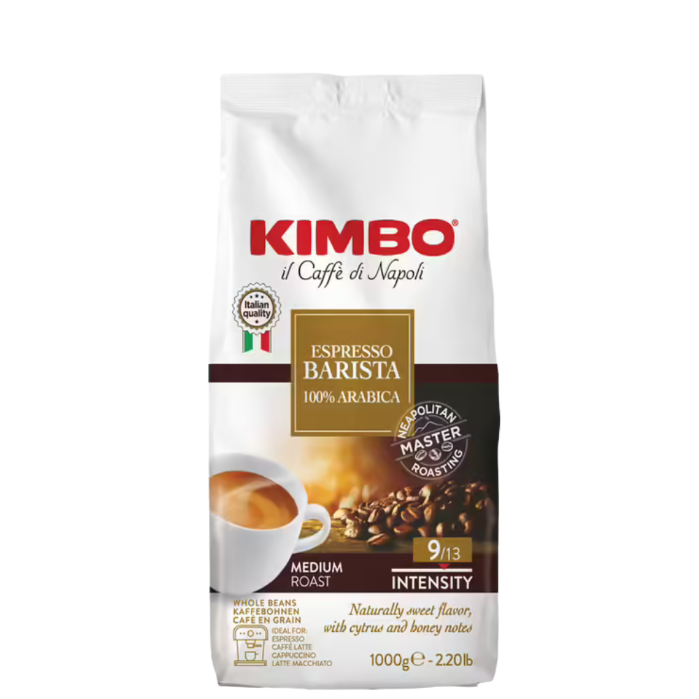 1 kg Café en grain Espresso Barista 100 % arabica- KIMBO