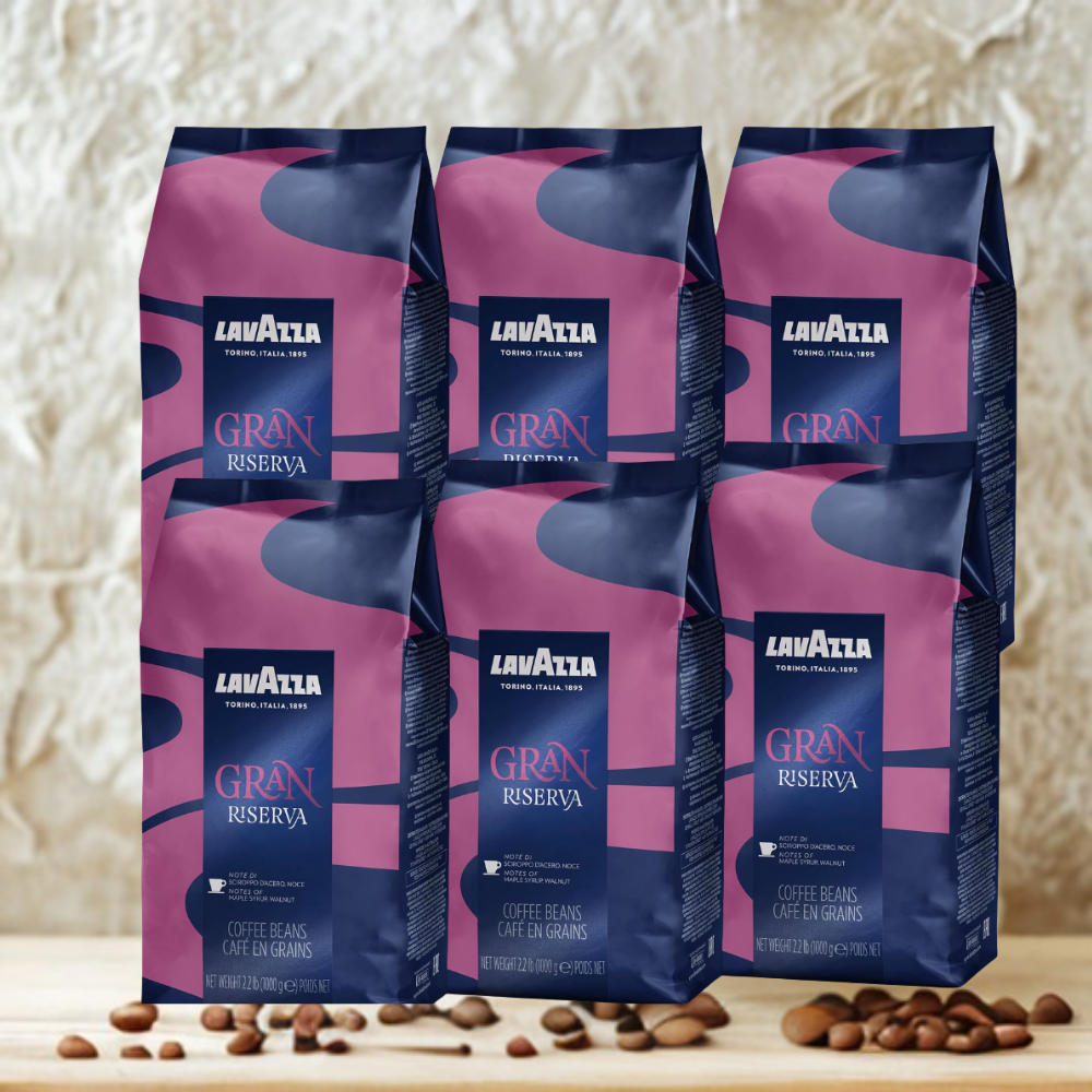 6 x 1 kg Café en grain Gran Riserva - LAVAZZA