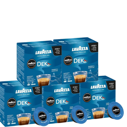 80 capsules café A Modo Mio Dek - LAVAZZA
