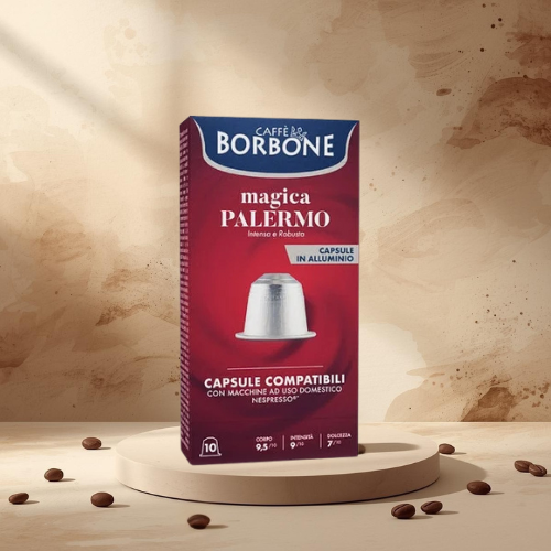 10 capsules compatibles Nespresso* Original MAGICA PALERMO - CAFFE BORBONE