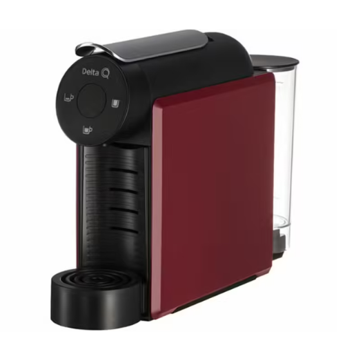 Machine à café capsules Delta Q Mini Qool - Rouge + 120 capsules Delta Q offertes