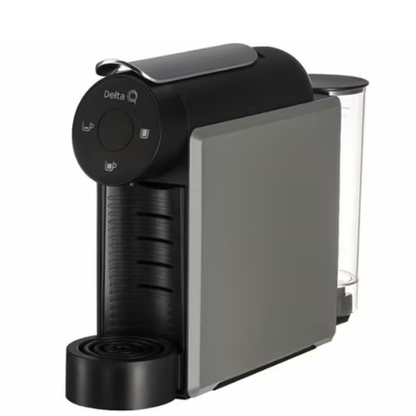 Machine à café capsules Delta Q Mini Qool - Grise + 120 capsules Delta Q offertes