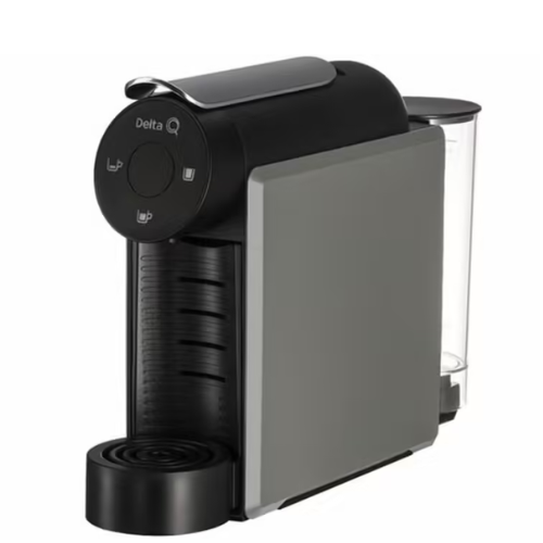 Machine à café capsules Delta Q Mini Qool - Grise + 120 capsules Delta Q offertes