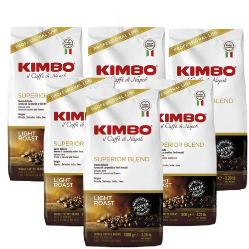 6 x 1 kg Café en grain SUPERIOR BLEND - KIMBO