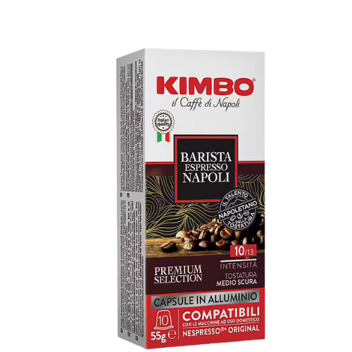 10 capsules compatibles Nespresso* Original Espresso Barista Napoli - KIMBO