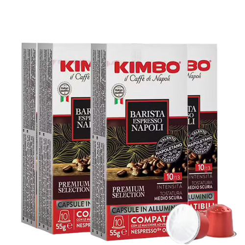 30 capsules compatibles Nespresso* Original Espresso Barista Napoli - KIMBO