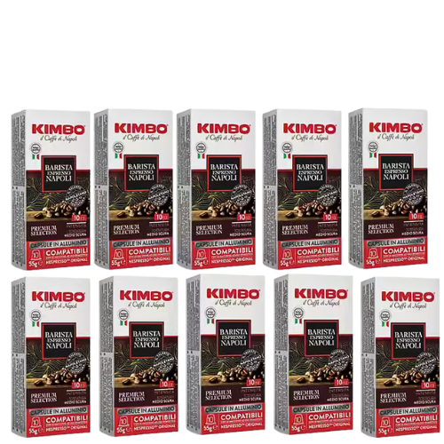 100 capsules compatibles Nespresso* Original Espresso Barista Napoli - KIMBO