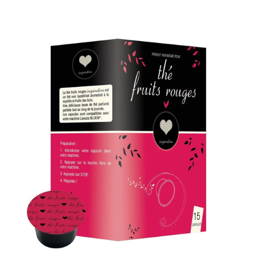 15 Capsules Lavazza Blue Compatible Inspiration Thé Fruits Rouges