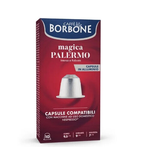 10 capsules compatibles Nespresso* Original MAGICA PALERMO - CAFFE BORBONE