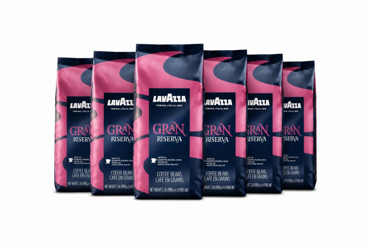 6 x 1 kg Café en grain Gran Riserva - LAVAZZA