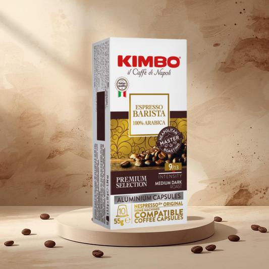 10 capsules compatibles Nespresso* Original Espresso Barista 100% Arabica - KIMBO