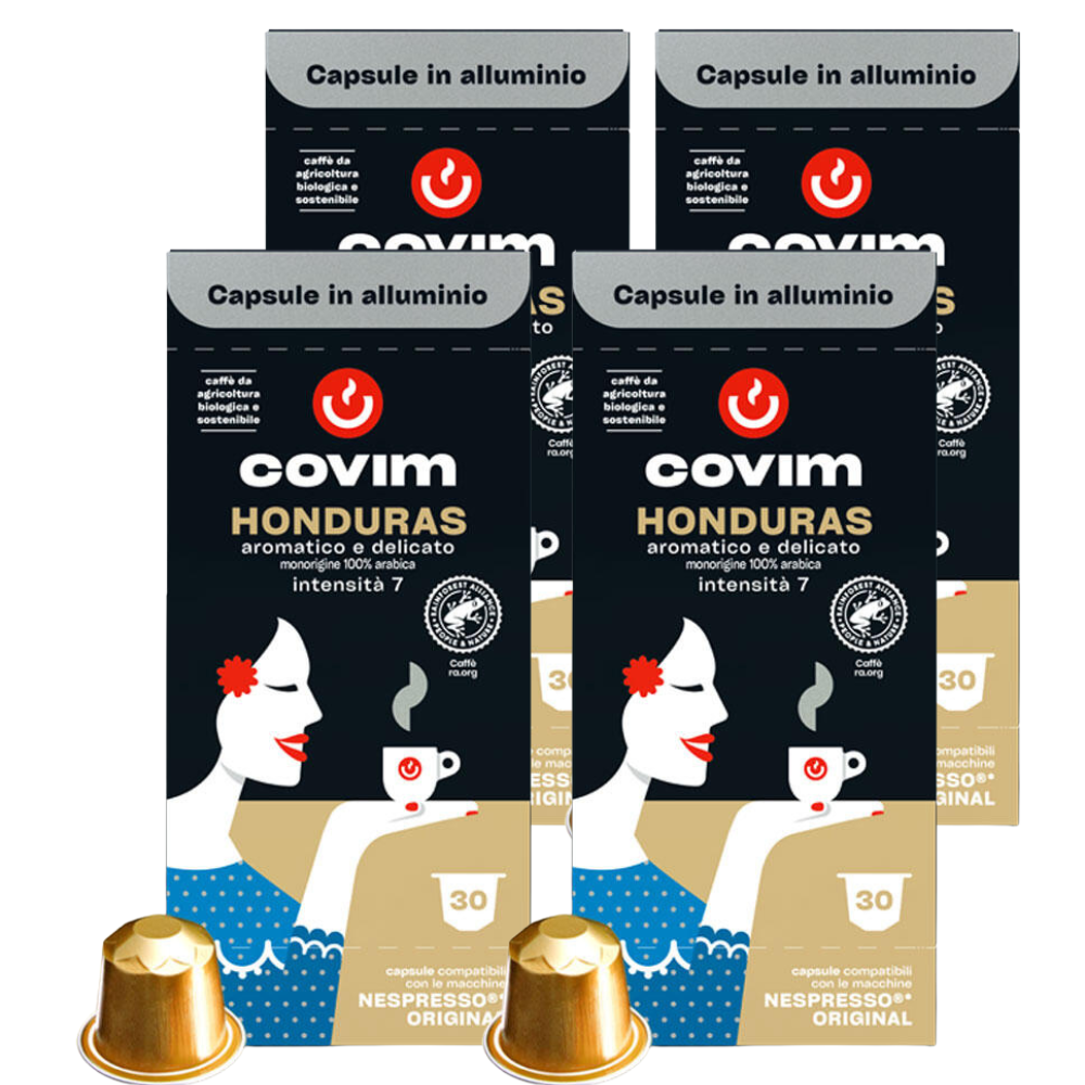 4 x 30 capsules compatibles Nespresso* Original Honduras- COVIM