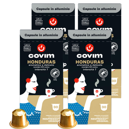 4 x 30 capsules compatibles Nespresso* Original Honduras- COVIM
