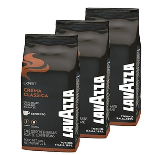3 x 1 kg Café en grain Crema Classica - LAVAZZA