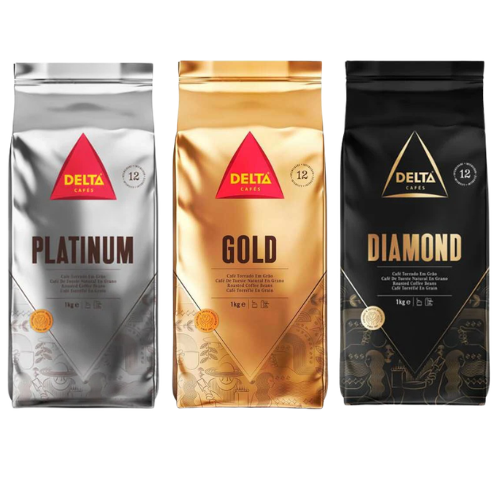 3 x 1 kg - Café en grain - Pack découverte - DELTA